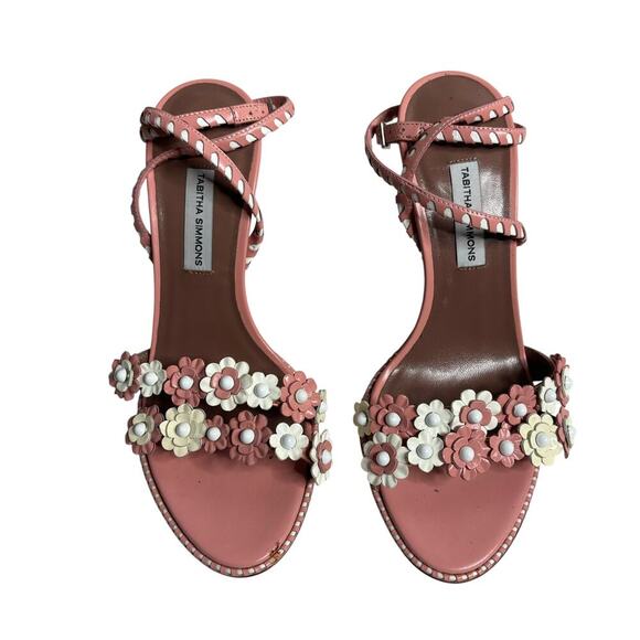 Tabitha Simmons Lynn Sandal Dusty Rose Size 5.5 - Picture 2 of 7